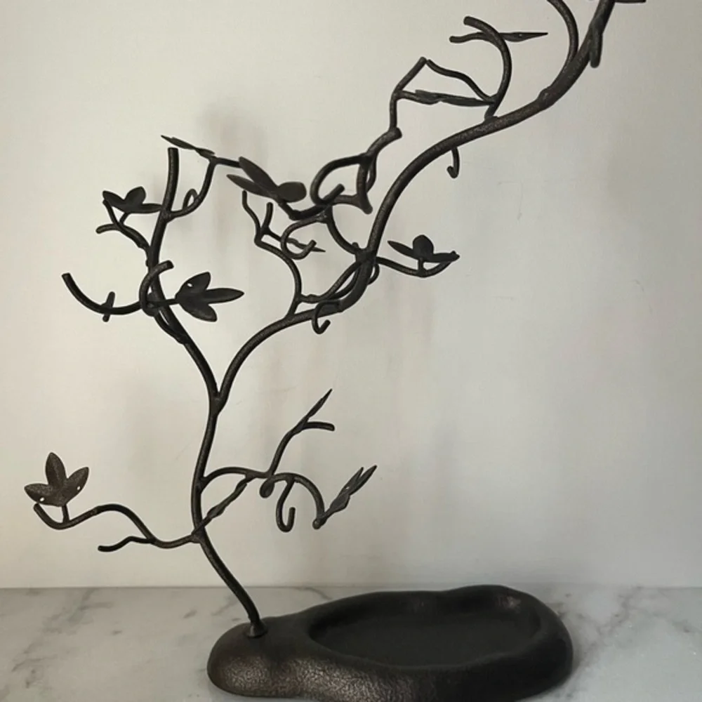 Vintage retro jewelry display stand tree shape